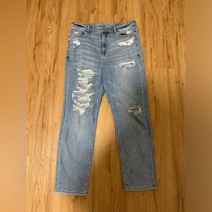 American Eagle Ripped Mom Jeans